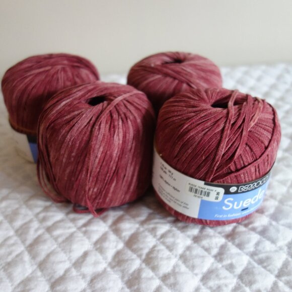 Almost 4 skeins of BERROCO Italy Suede Yarn “Texas Rose” (each retailed for $10) - Picture 1 of 5
